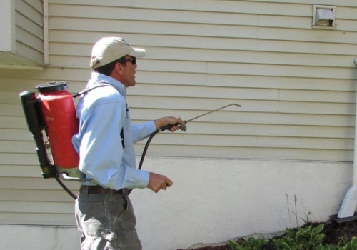 When should you spray pesticides around your house?